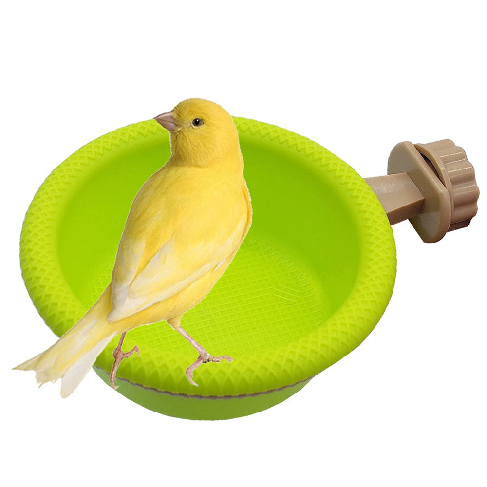 FOIBURELY bath-tub-4-5inch promotes cleanliness and cooling for small birds.