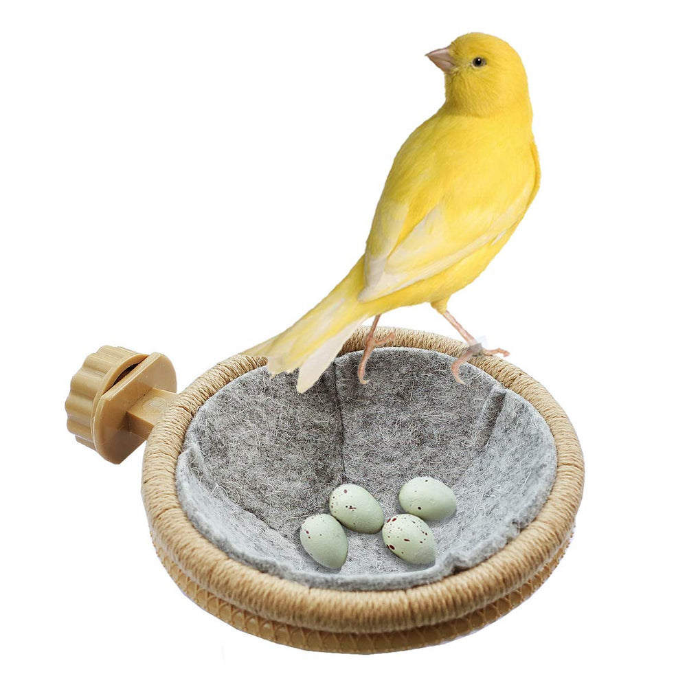 foiburely bird nest multipurpose-frame close-up shows a sturdy frame with natural look for small birds.