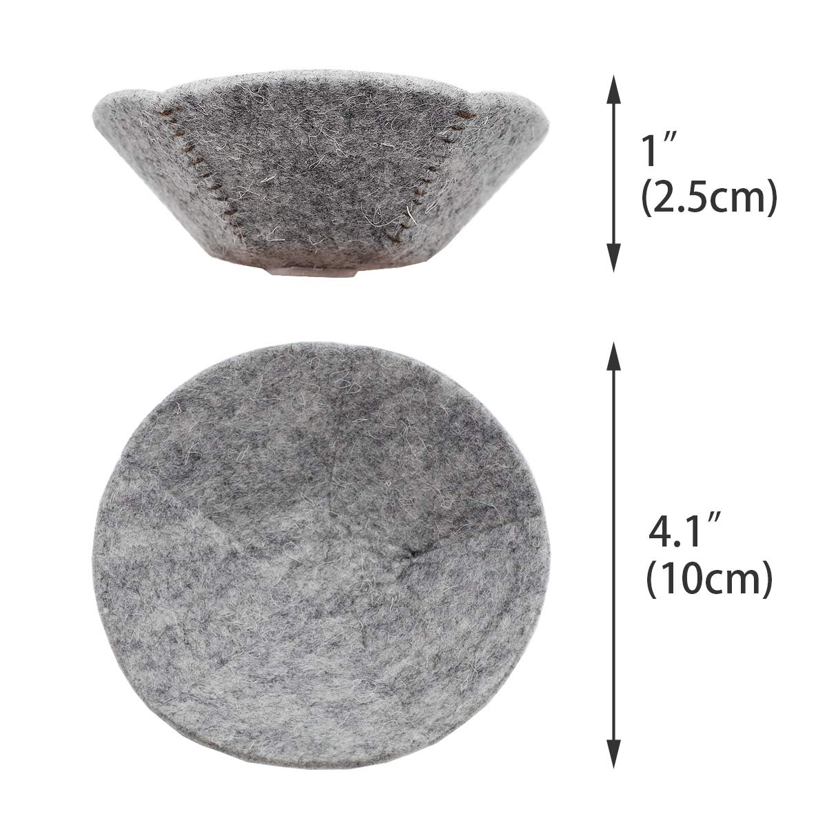 FOIBURELY nesting pad texture close-up highlights breathable wool felt