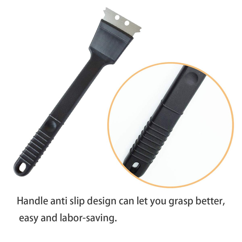 FOIBURELY cleaning brush for bird cages provides dual brush and scraper action