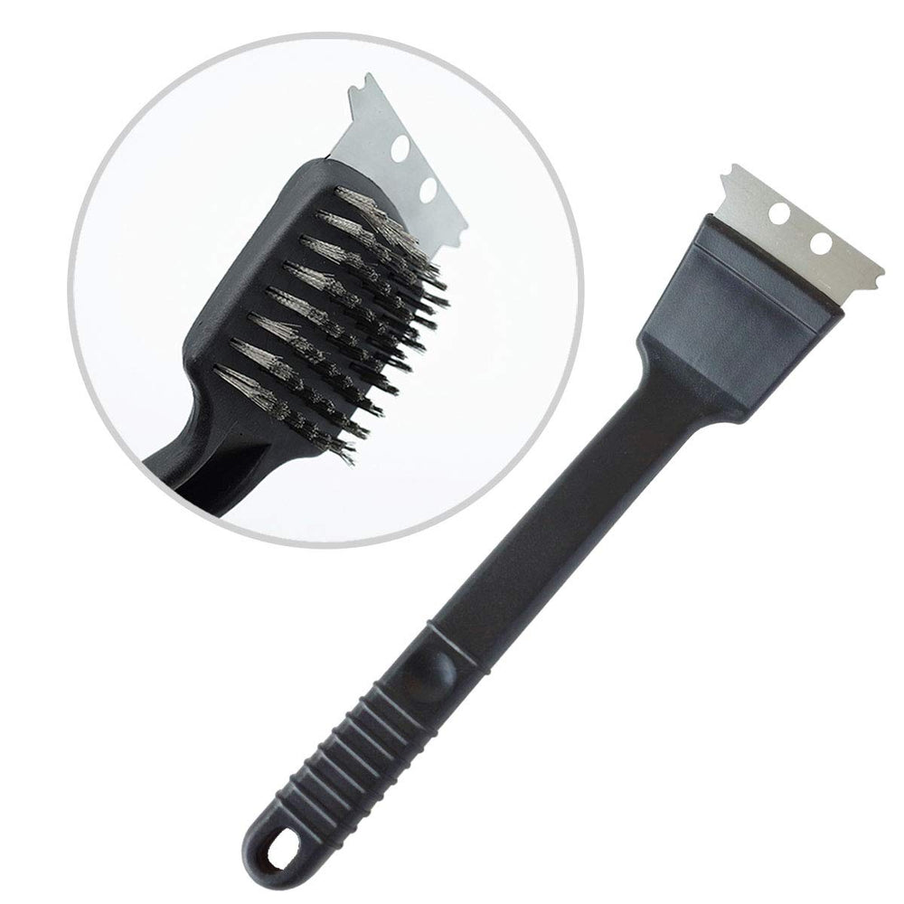 FOIBURELY stainless-steel brush head for easy cage cleanup and stain removal