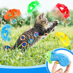 FOIMAS cat fetch toy propellers setup enables quick assembly for spontaneous play