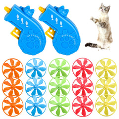 FOIMAS cat fetch toy set front view shows durable build for indoor play