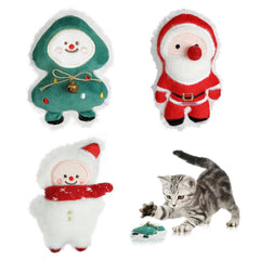 FOIMAS Christmas catnip toy Santa Claus for cats promotes playful activity
