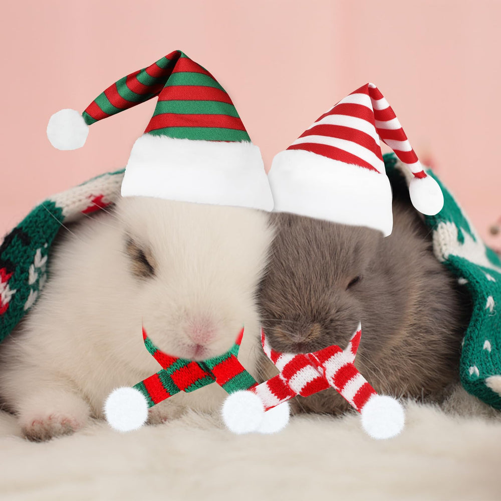 FOIMAS Christmas Pet Hat Set 12-piece set for multiple pets