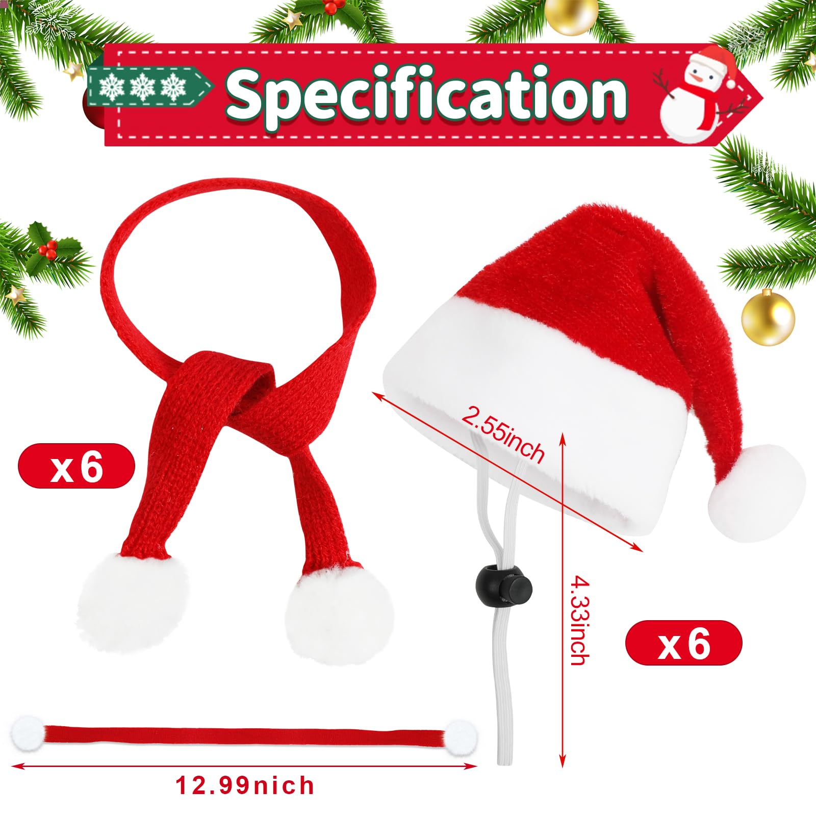 FOIMAS mini Santa hat detail showing plush velvet and soft fit