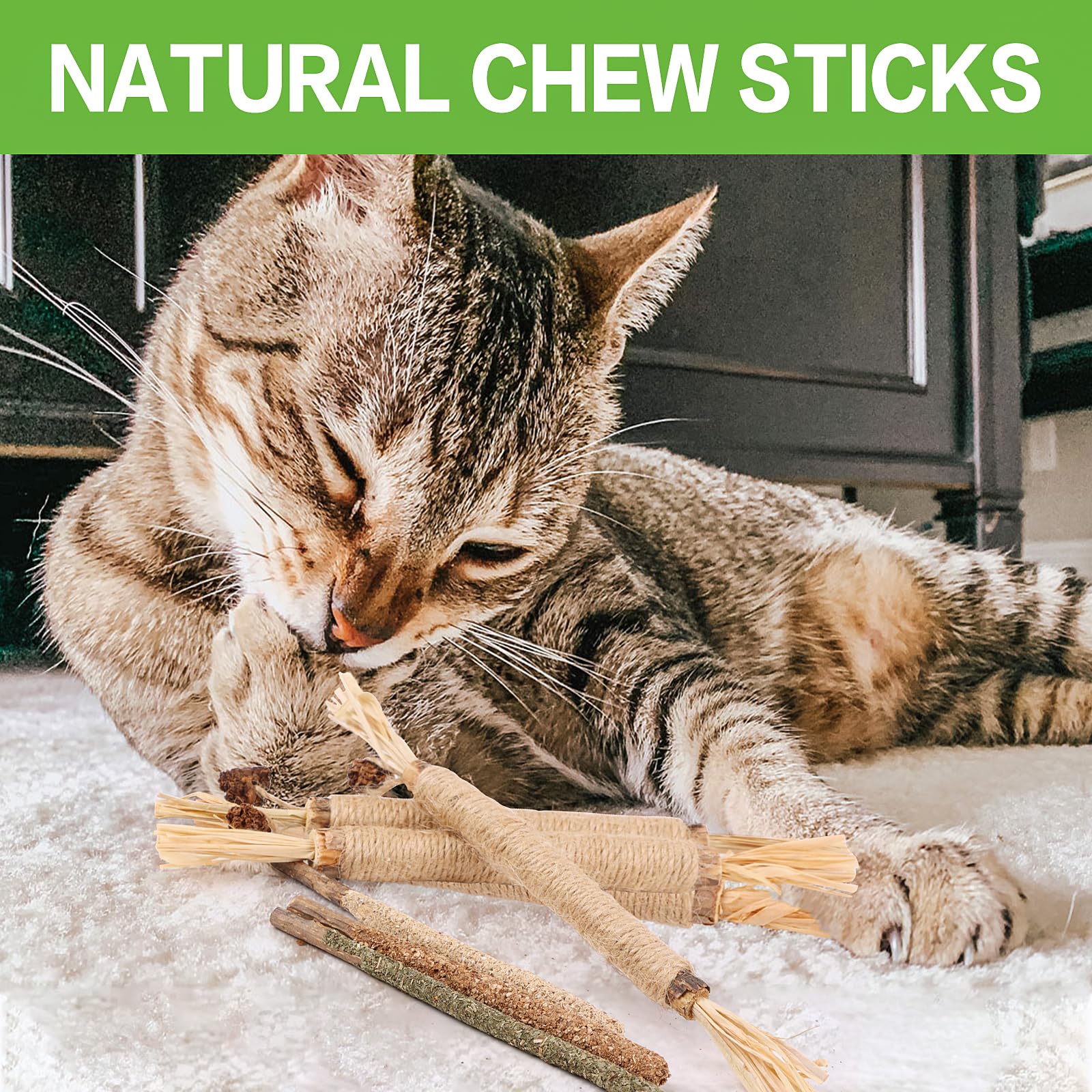 FOIMAS Silvervine sticks, 8in length, ideal for gentle chewing and dental hygiene support