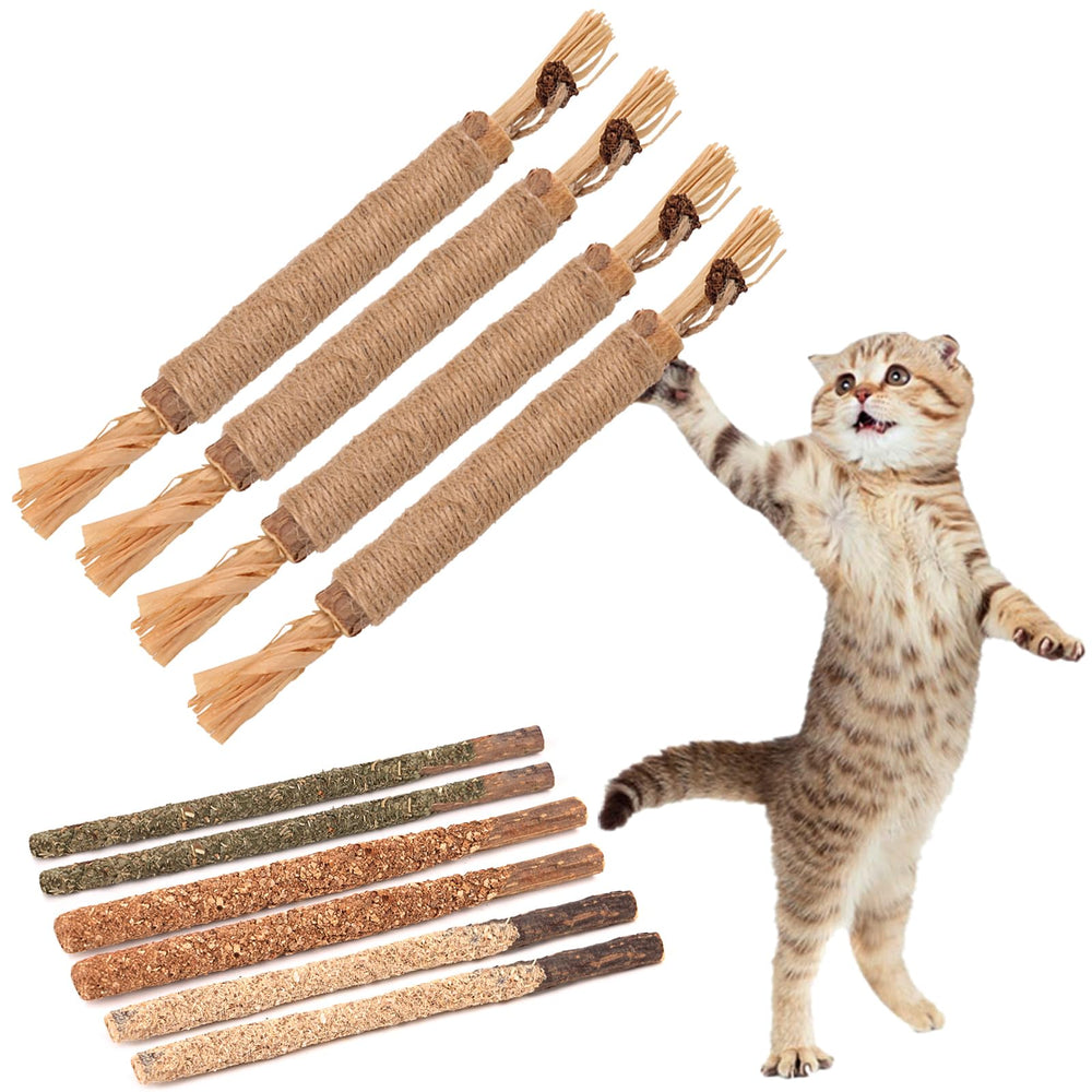 FOIMAS Silvervine sticks with fruit ball, 8-inch length, engaging play and stress-relief potential