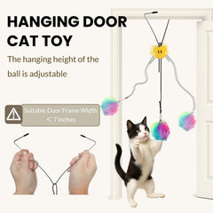Fokauiwo bright colors bell provides multi-sensory engagement for home-alone cats.