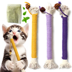 Fokauiwo cat toys indoor pack image shows durable rope play for active indoor cats.