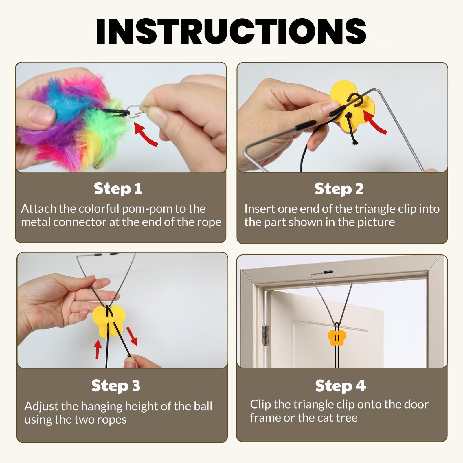 Fokauiwo doorway toy attachment fits frames and boosts daily activity.