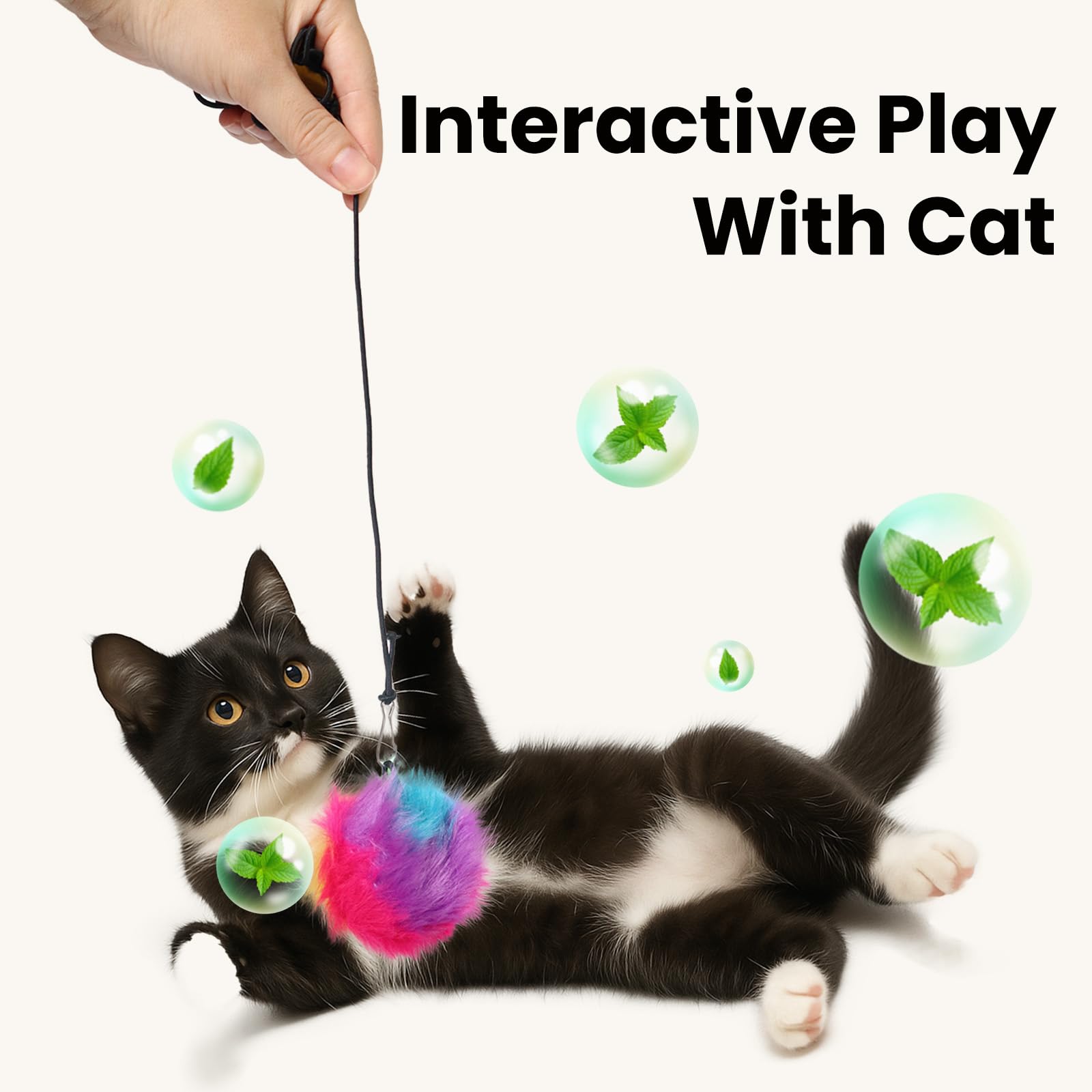 Fokauiwo self-play kitten toy supports independent, indoor cat exercise.