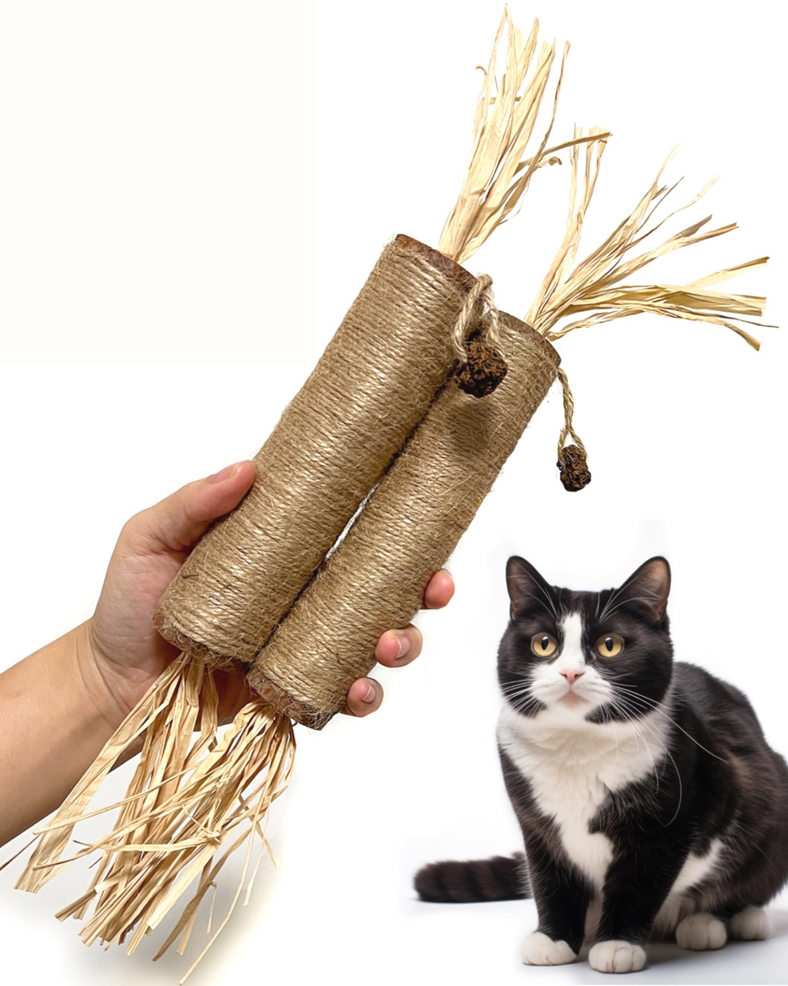 Fokauiwo silvervine stick giant size ready for indoor play and catnip appeal.