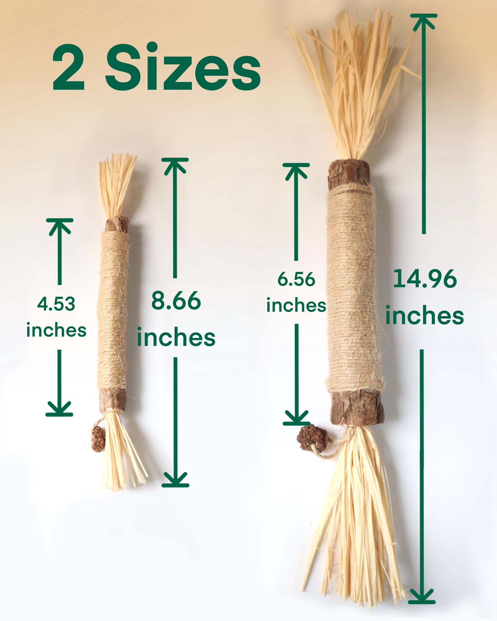 Fokauiwo silvervine stick with raffia and gall fruit for extended chew sessions.