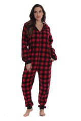 FollowMe buffalo plaid dog jacket back view, stylish everyday wear.