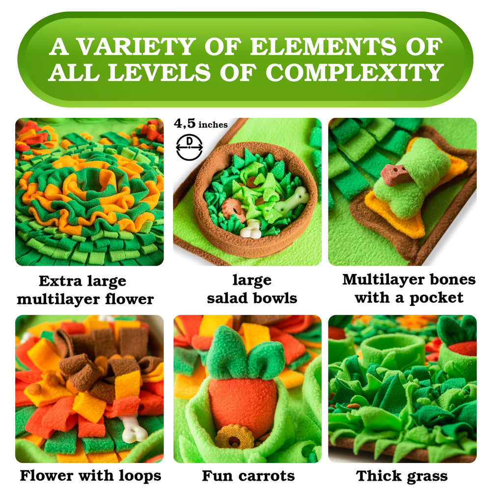 FOMINI Snuffle Mat treats puzzle play illustrating reward-centric use