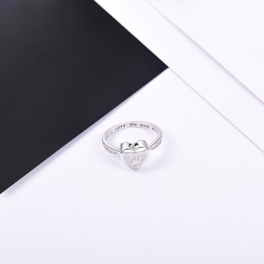 Fookduoduo silver ring sturdy design—long-lasting daily wear for comforting remembrance