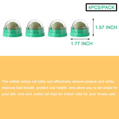 FOONEA catnip balls rotate 360 degrees for varied licking angles.