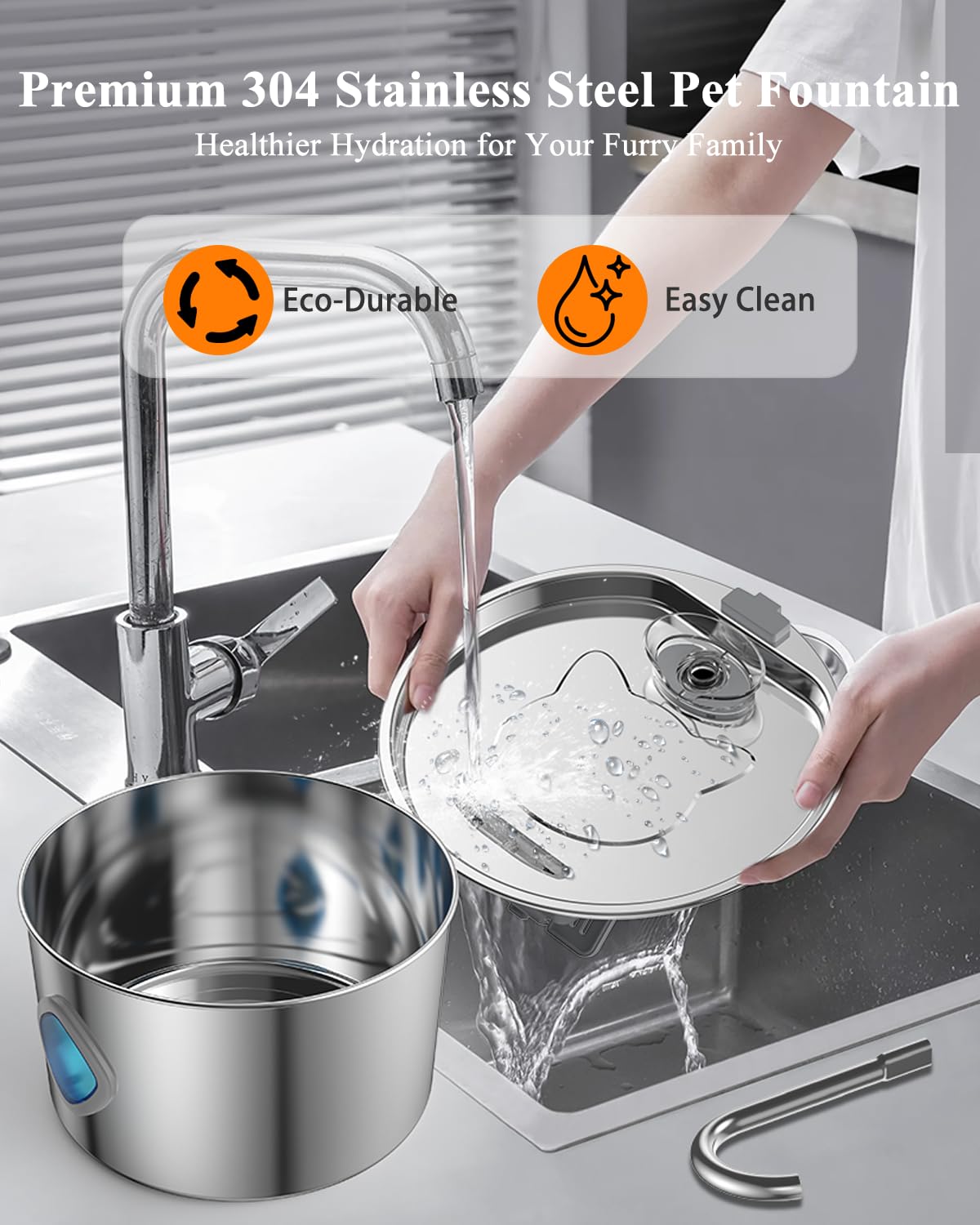 FOOPOMARY multilayer filtration maintains clean water and fresher taste.
