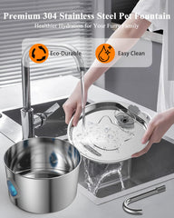 FOOPOMARY multilayer filtration maintains clean water and fresher taste.