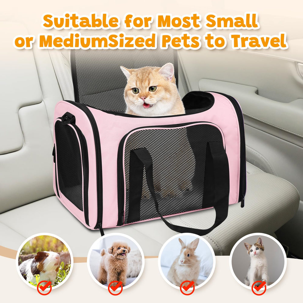 FOORLON Cat Carrier Soft durable waterproof polyester stands up to daily adventures.