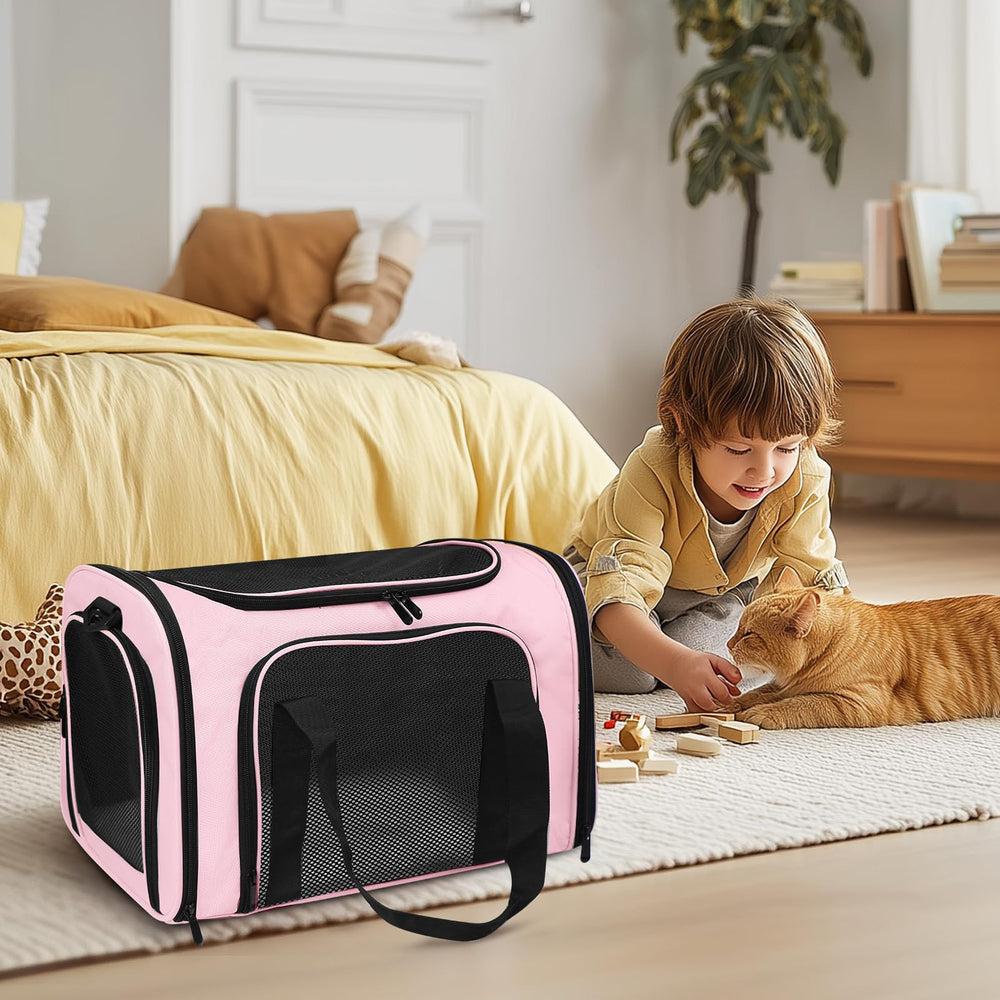 FOORLON Cat Carrier Soft foldable design folds flat for compact storage.