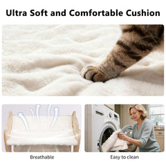 Fopeat elevated six-inch clearance protects paws from drafts