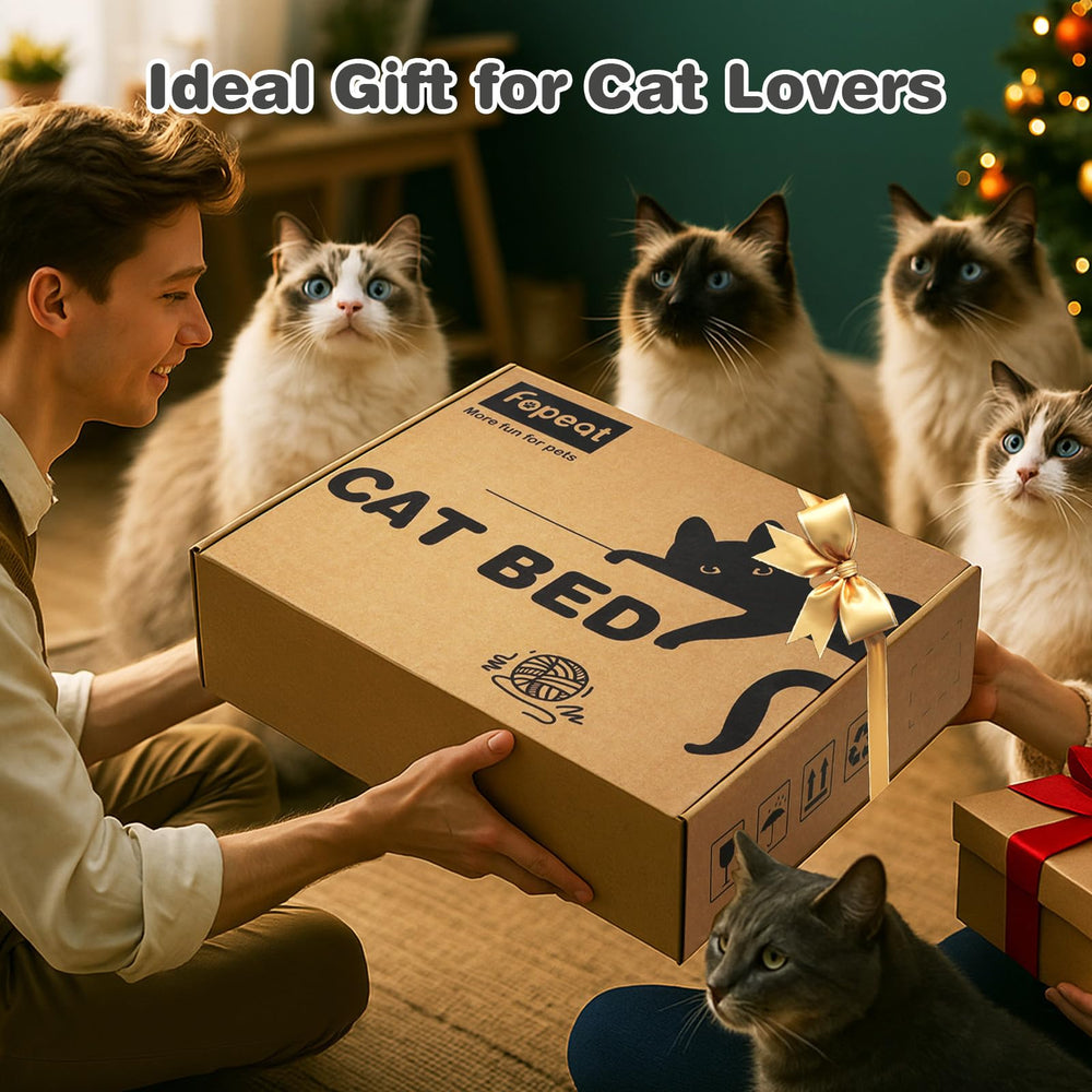 Fopeat two-layer bed fits multiple small pets in shared spaces