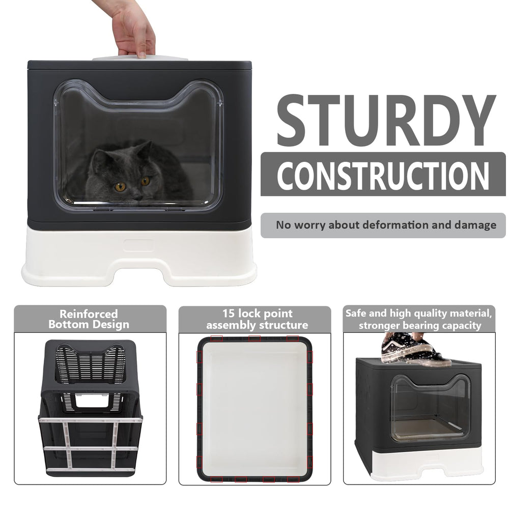 Fophop included litter scoop and 2-in-1 cleaning brush