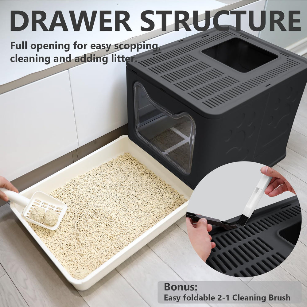 Fophop pull-out drawer makes scooping and refilling quicker