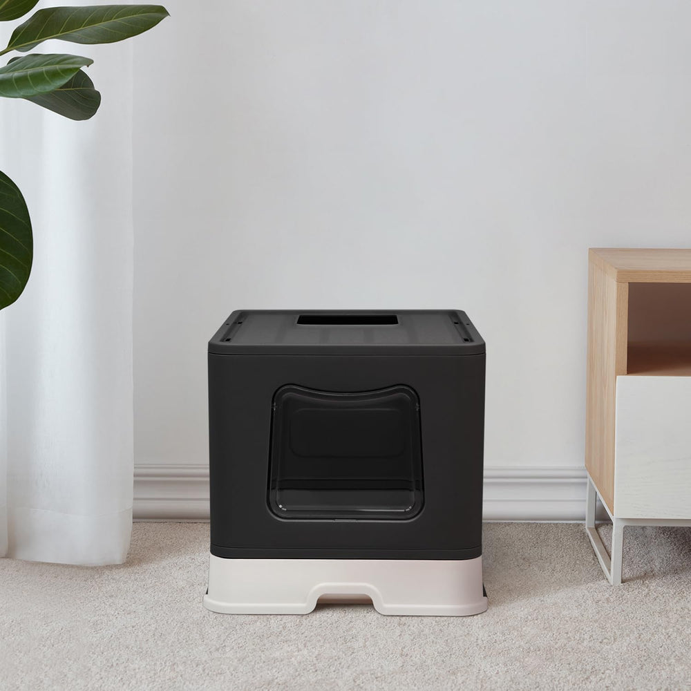 Fophop includes scoop and 2-in-1 cleaning brush for quick maintenance.