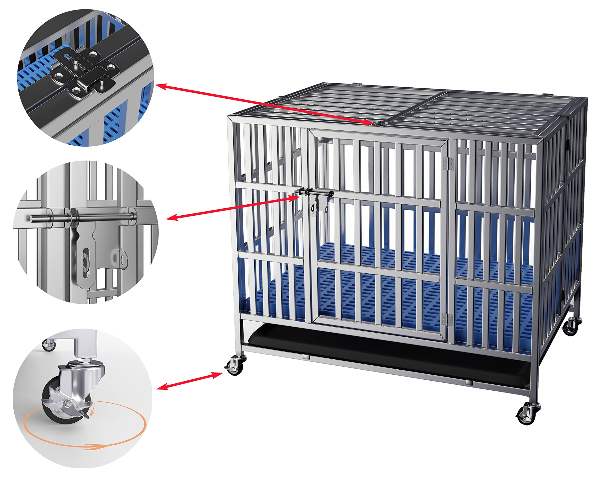FoQualy dog crate divider offers flexible spacing for growing dogs.