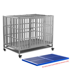 FoQualy dog crate wheel lock system enhances mobility and security.