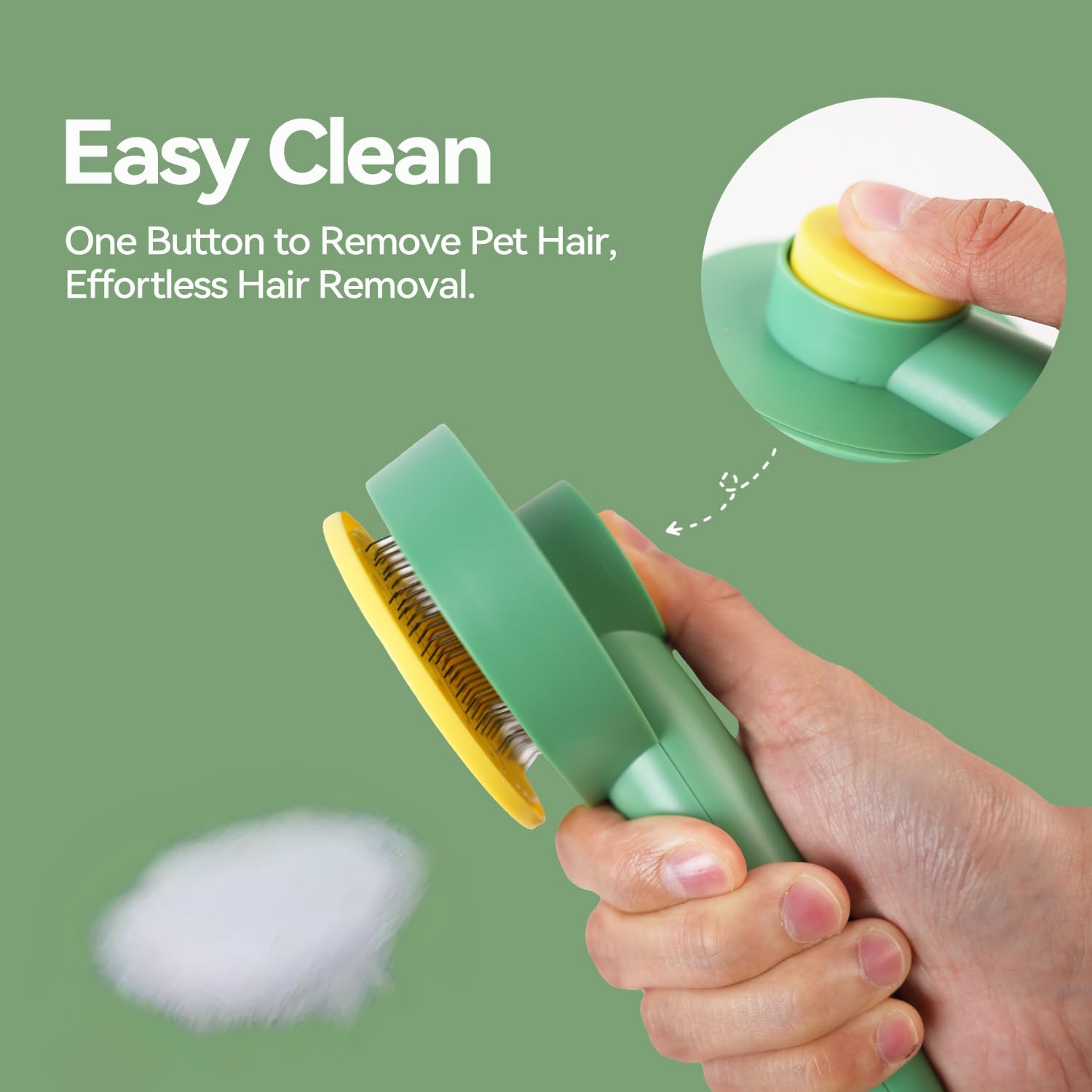 FOR-HI metal comb durable steel eliminates tangles and mats for a healthier coat.