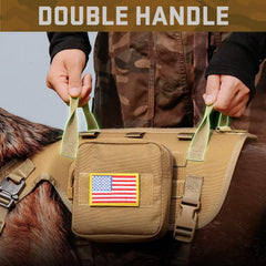 Forestpaw tactical collar with foldable handle highlights quick-access control and comfort.