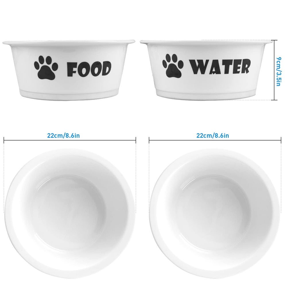 FOREYY dog bowl with anti-slip band prevents spills