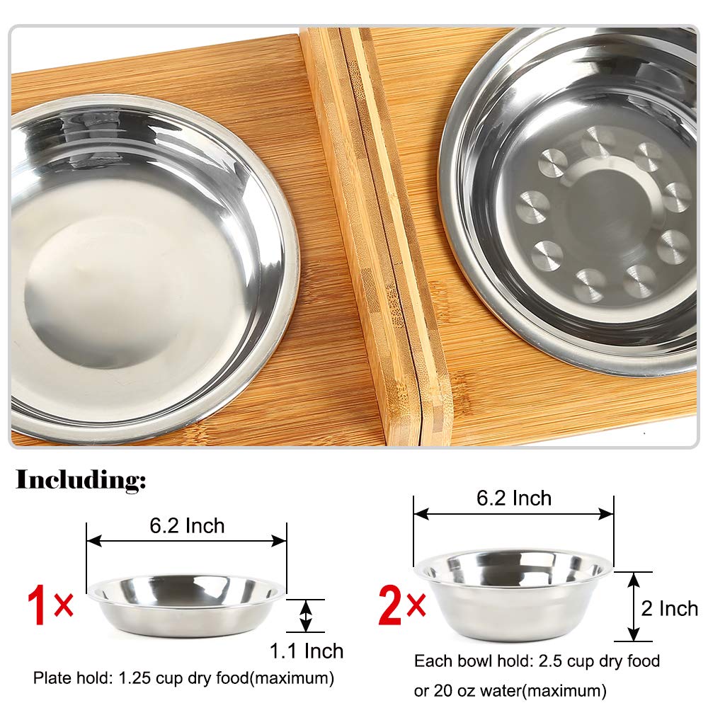 FOREYY flat mode feeder offers a stable dining surface for pets.