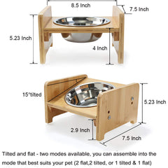 FOREYY tilted mode feeder highlights ergonomic access for easy reach during meals.