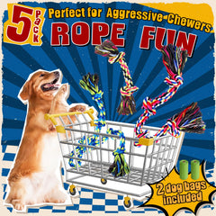 Forfon tough rope toy handles provide easy grip during tug