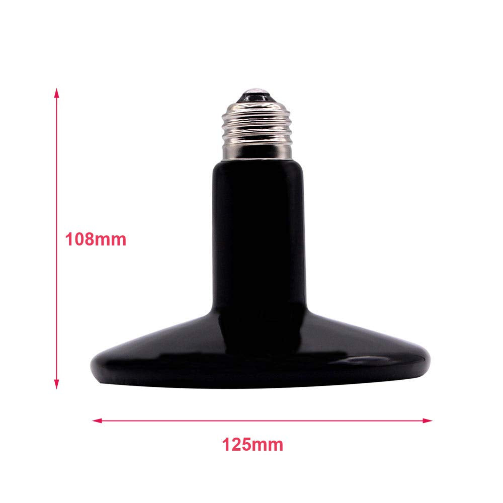 Forfuture-go heat emitter installation shows easy mounting in a standard terrarium.
