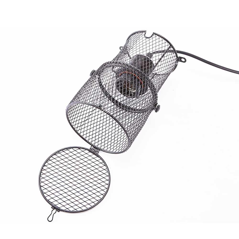 Forfuture-go reptile heat lamp holder with anti-hot bracket for pet safety