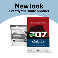 Formula 707 Calming 5lb bag highlights ready-to-use support before competition.