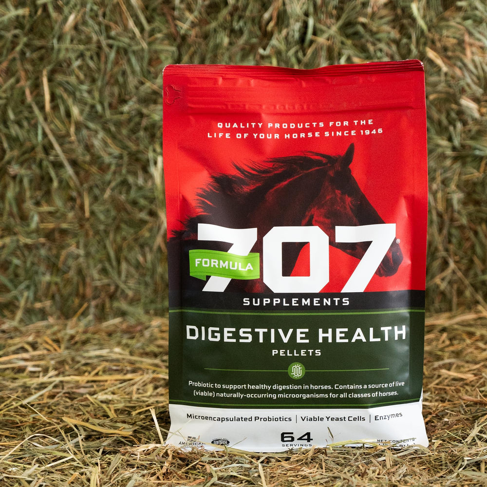 Formula 707 digestive enzymes helping break down roughage for efficient digestion.