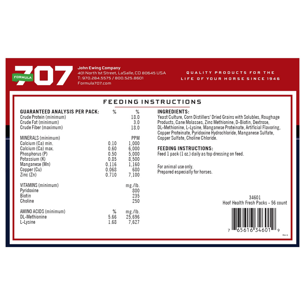 Colorado-made Formula 707 manufacturing seal and branding