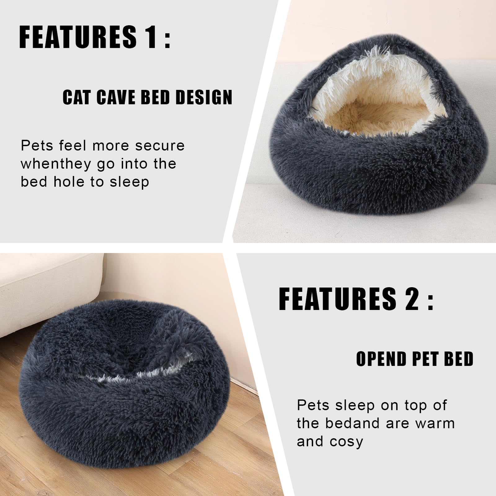 FORMYCATIE cat bed soft materials showcase warm, comforting texture