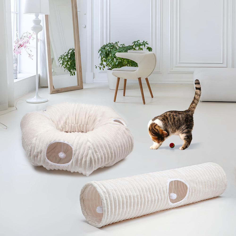 FORMYCATIE Cat Tunnel open curiosity encourages exploration and interactive play indoors.