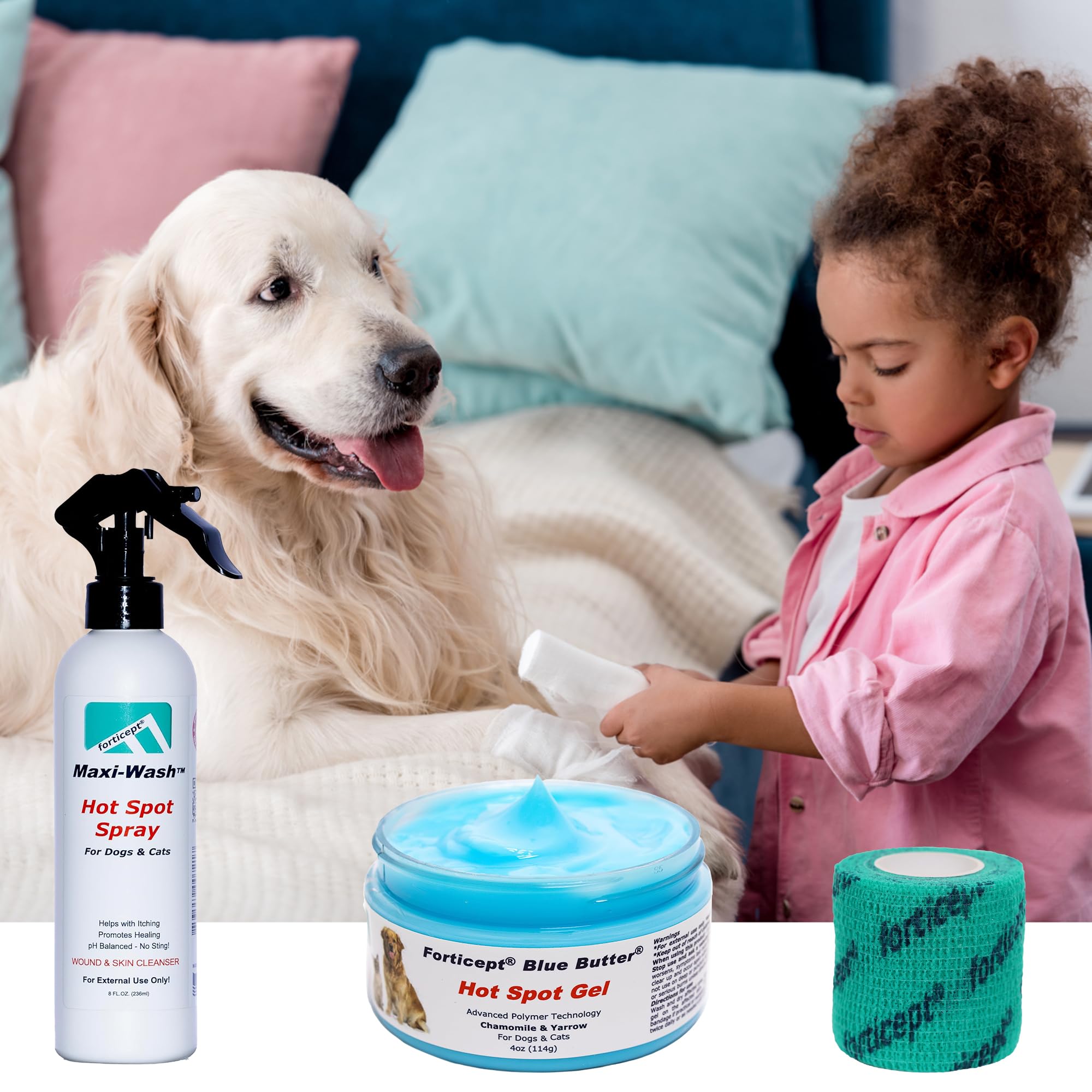 Forticept Maxi-Wash safely used around ears and nose