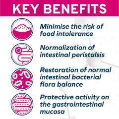 Forza10 cat digestive psyllium husk closeup for gut-friendly fiber