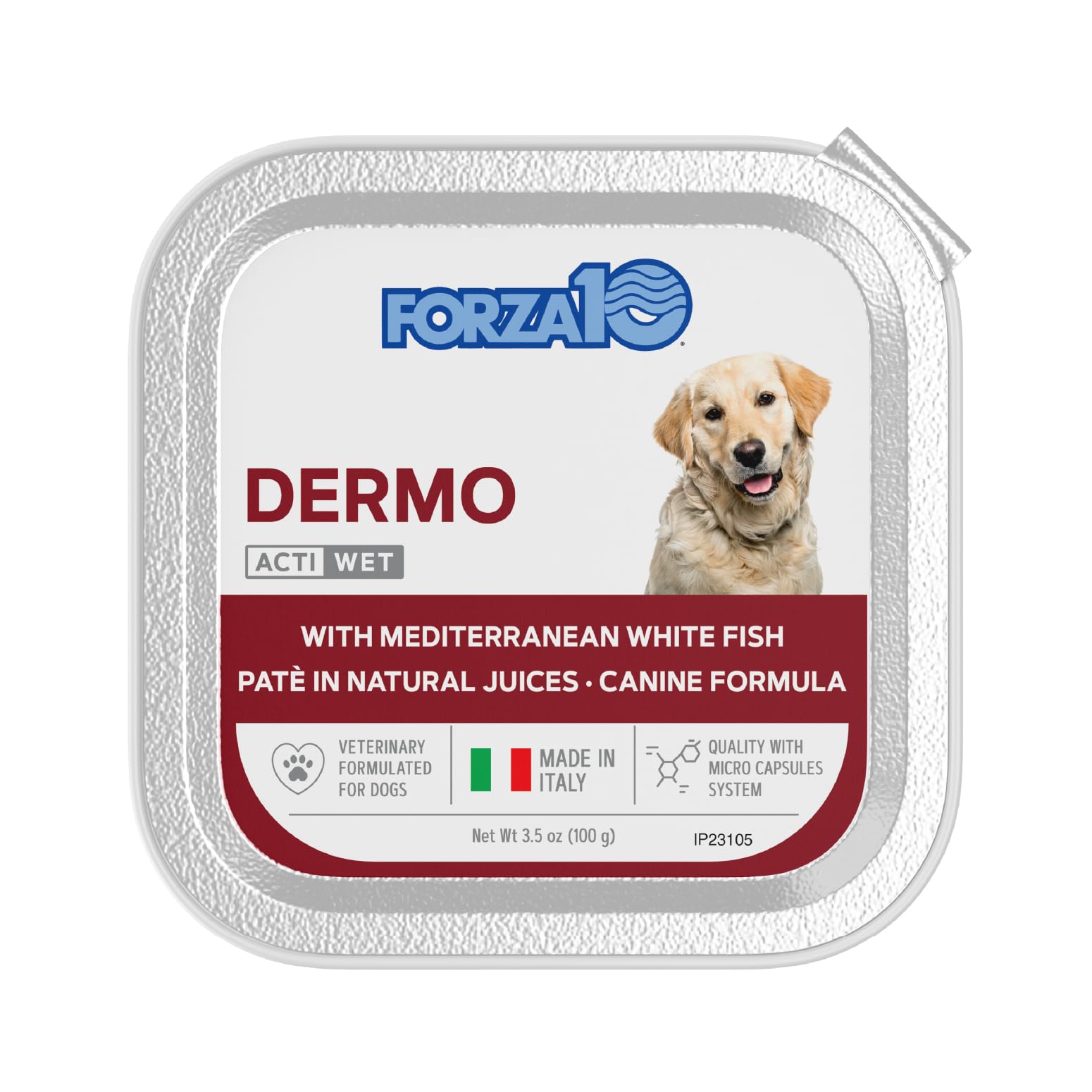 Forza10 dog food ingredients with pomegranate and papaya for wholesome skin support.