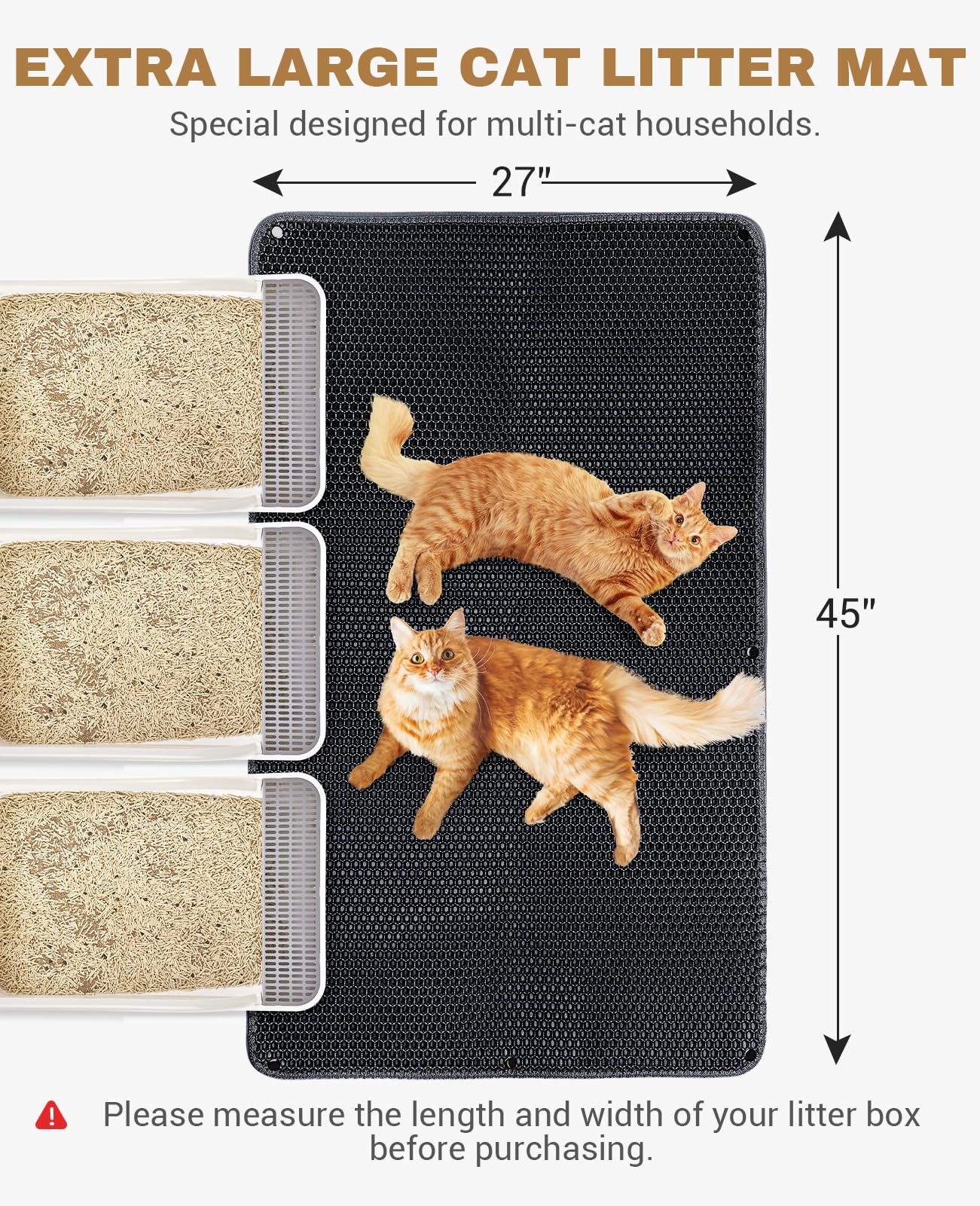 Fostanfly honeycomb detail close-up shows efficient litter trapping near paws